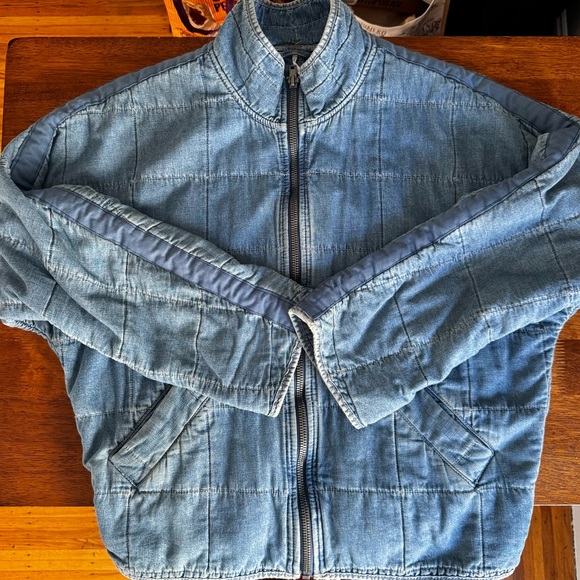 Free People Women's Blue Denim Jacket - Picture 6 of 6